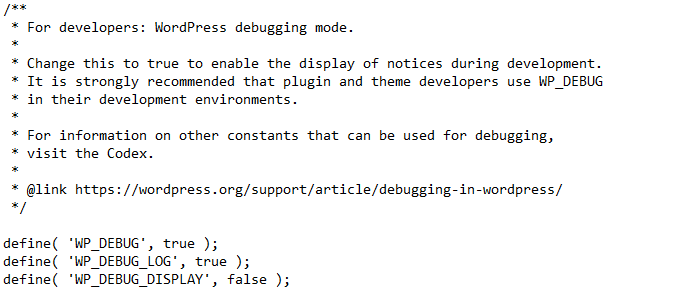 Adicionando código ao wp-config.php