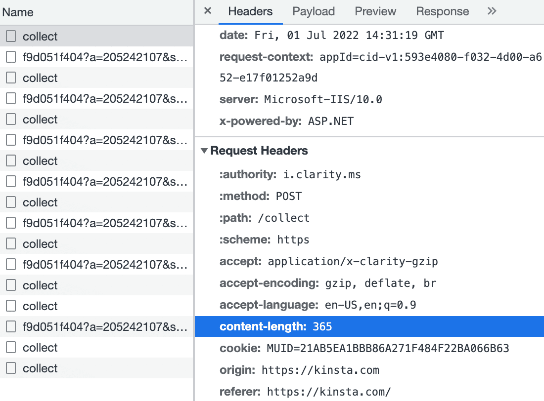 Utilisation de l'élément Inspecter