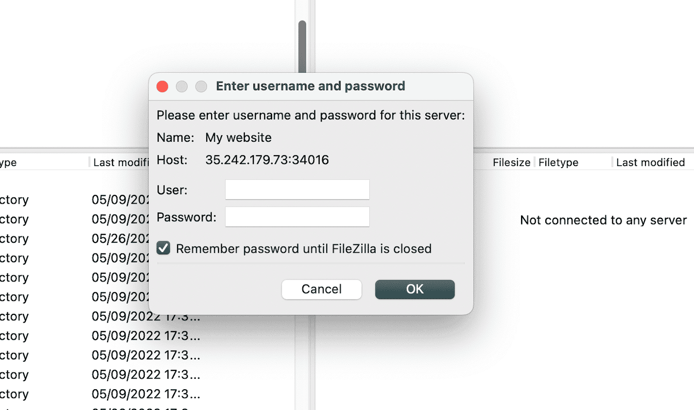 Enter your username and password to login