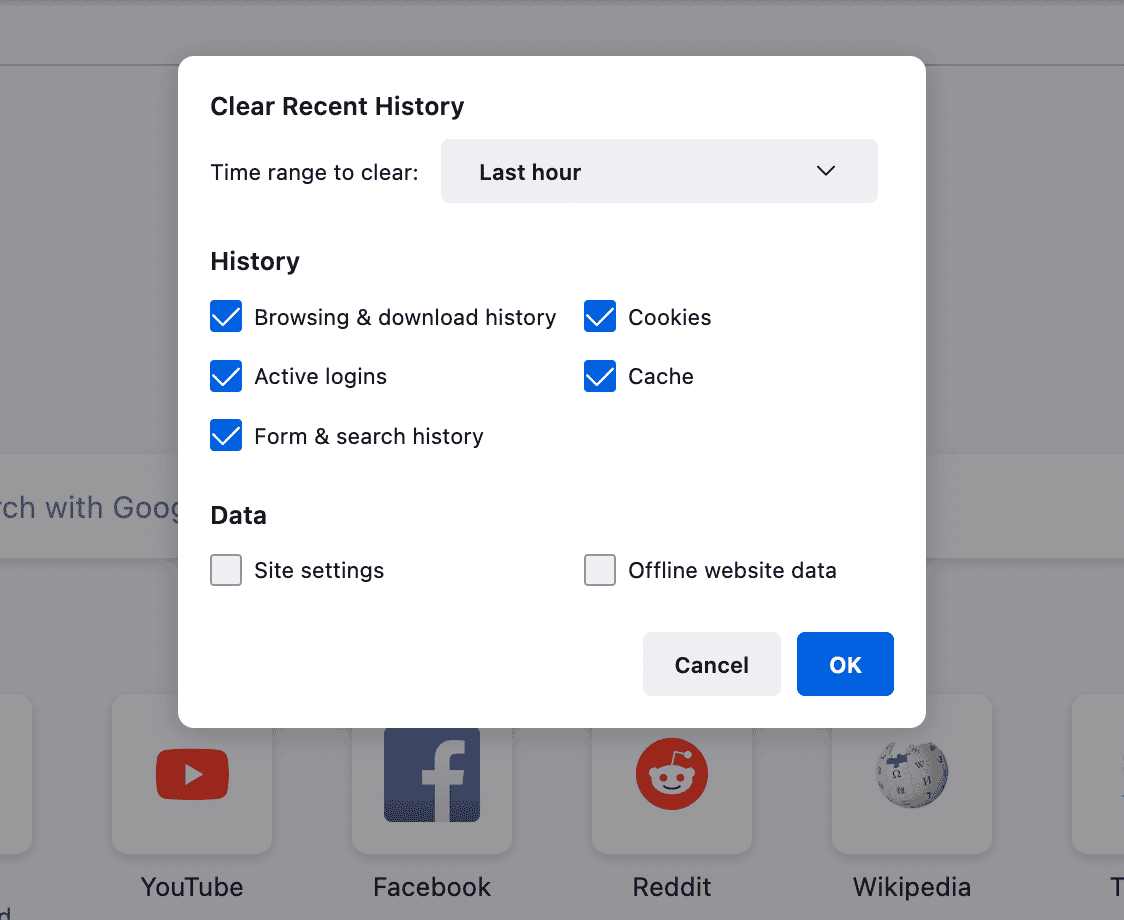 Select data to cache