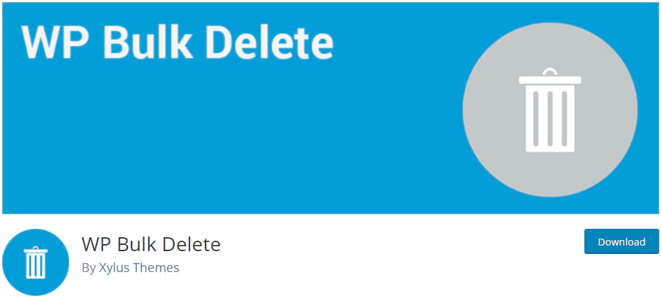 Plugin WP Bulk Delete. 