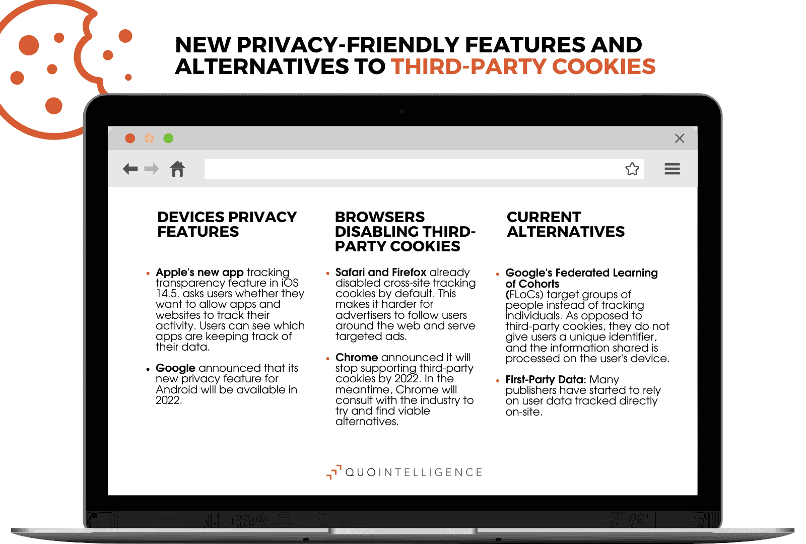 Les propriétaires de sites peuvent choisir parmi de nombreux signaux de suivi alternatifs respectueux de la vie privée