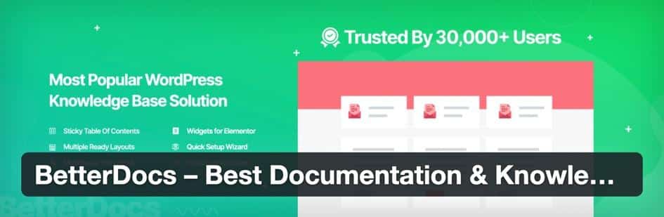 Plugin BetterDocs WordPress