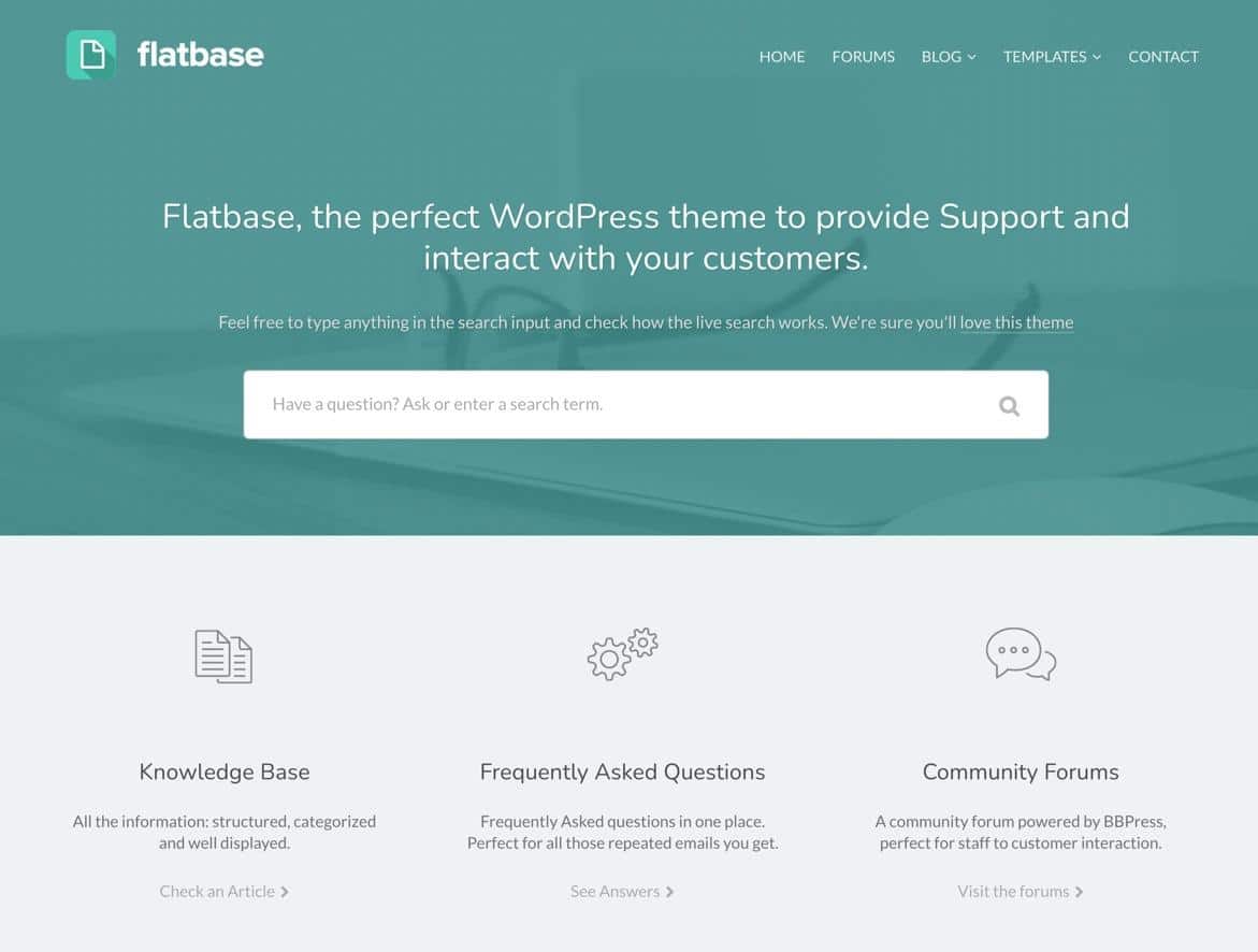 El tema de Flatbase Wiki