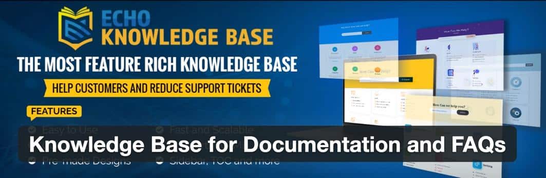 The Knowledge Base WordPress wiki plugin from Echo Plugins