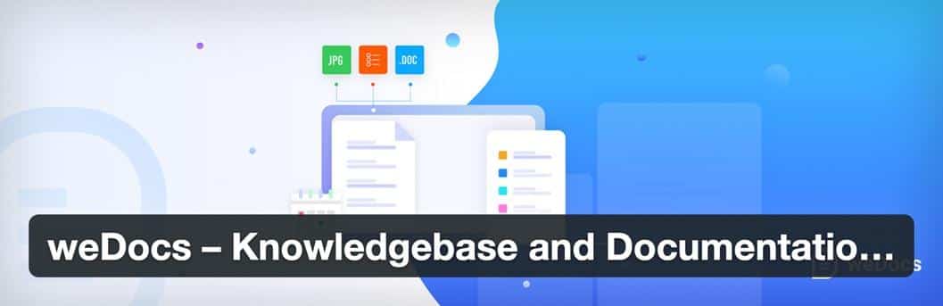 Banner del plugin WordPress per wiki weDocs