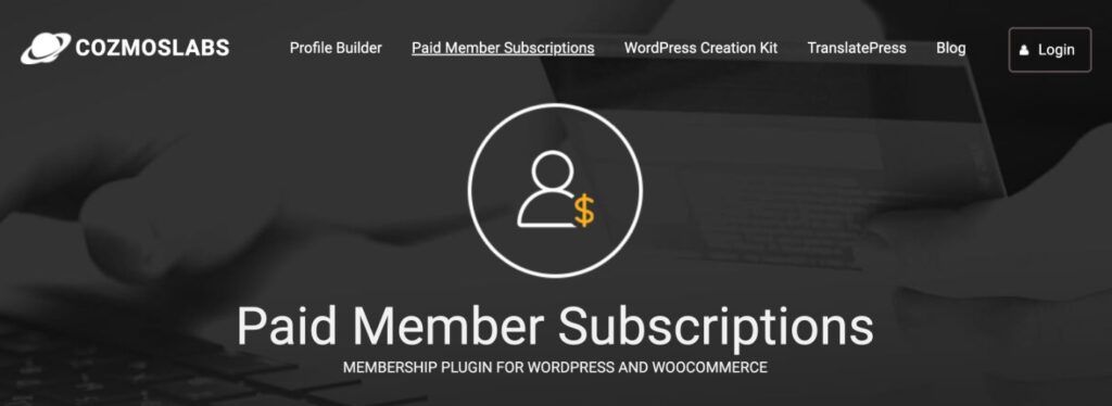 Banner Paid Member Subscriptions.