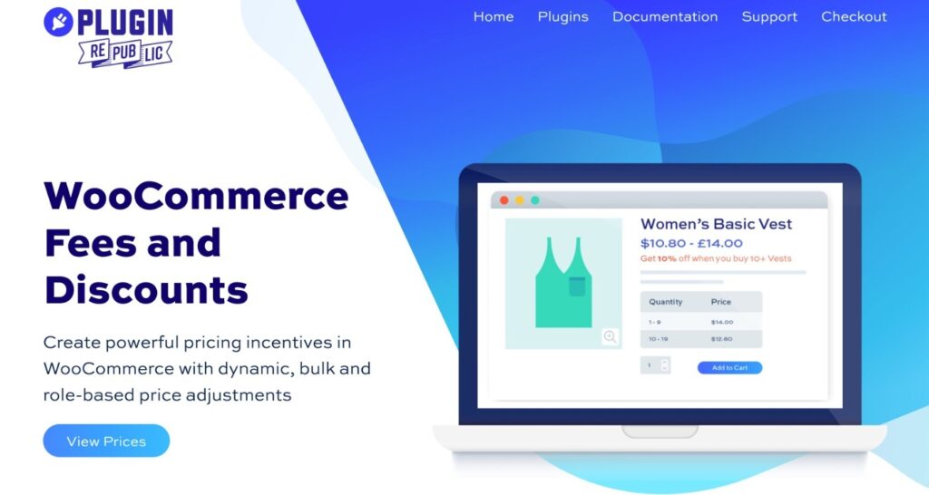Banner del plugin WooCommerce Fees and Discounts.