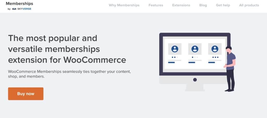 Banner del plugin WooCommerce Memberships.