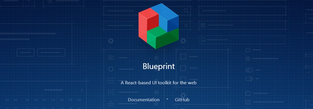 Pagina con la dicitura Blueprint al centro e una breve descrizione al di sotto con un'immagine 3D di cubi di diversi colori in alto