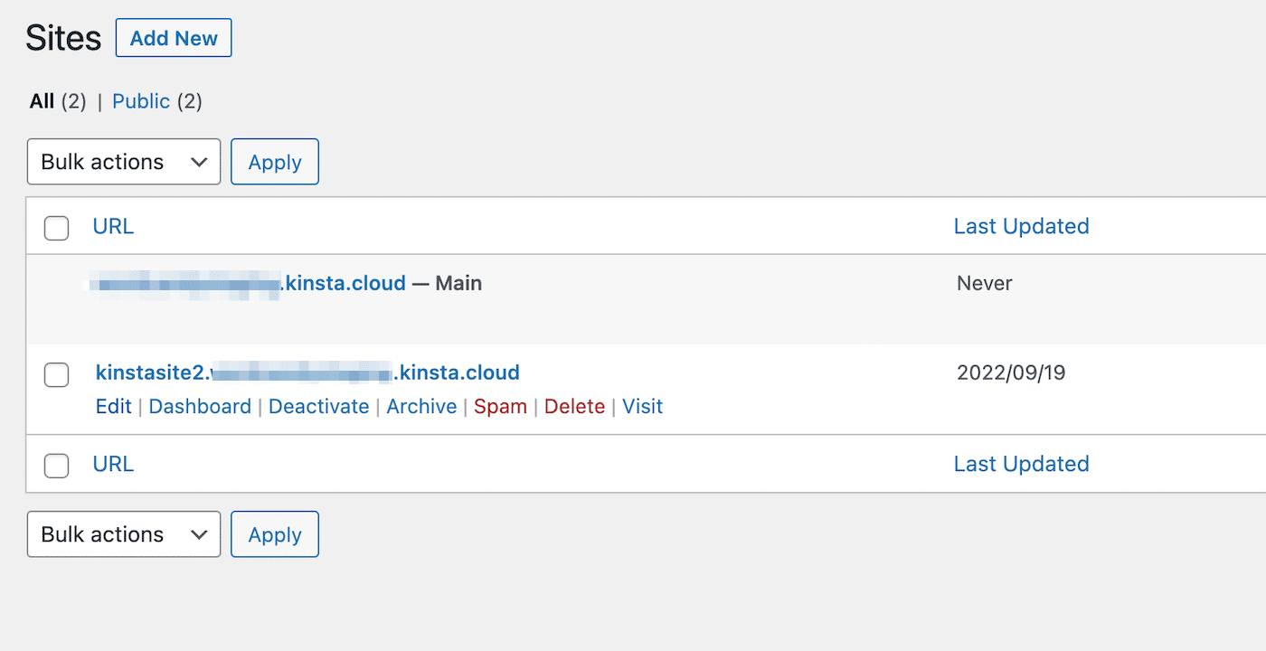 Open site settings in WordPress dashboard