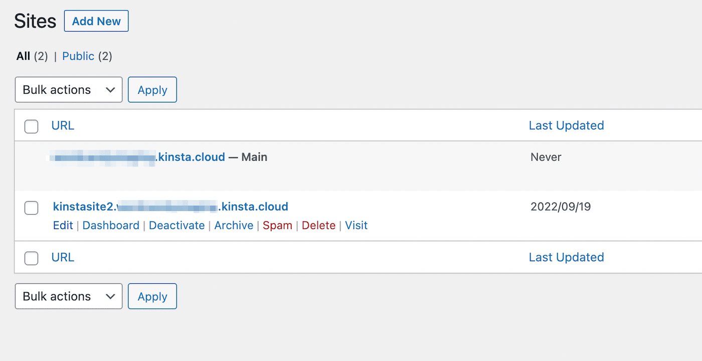 Abrir la configuración del sitio