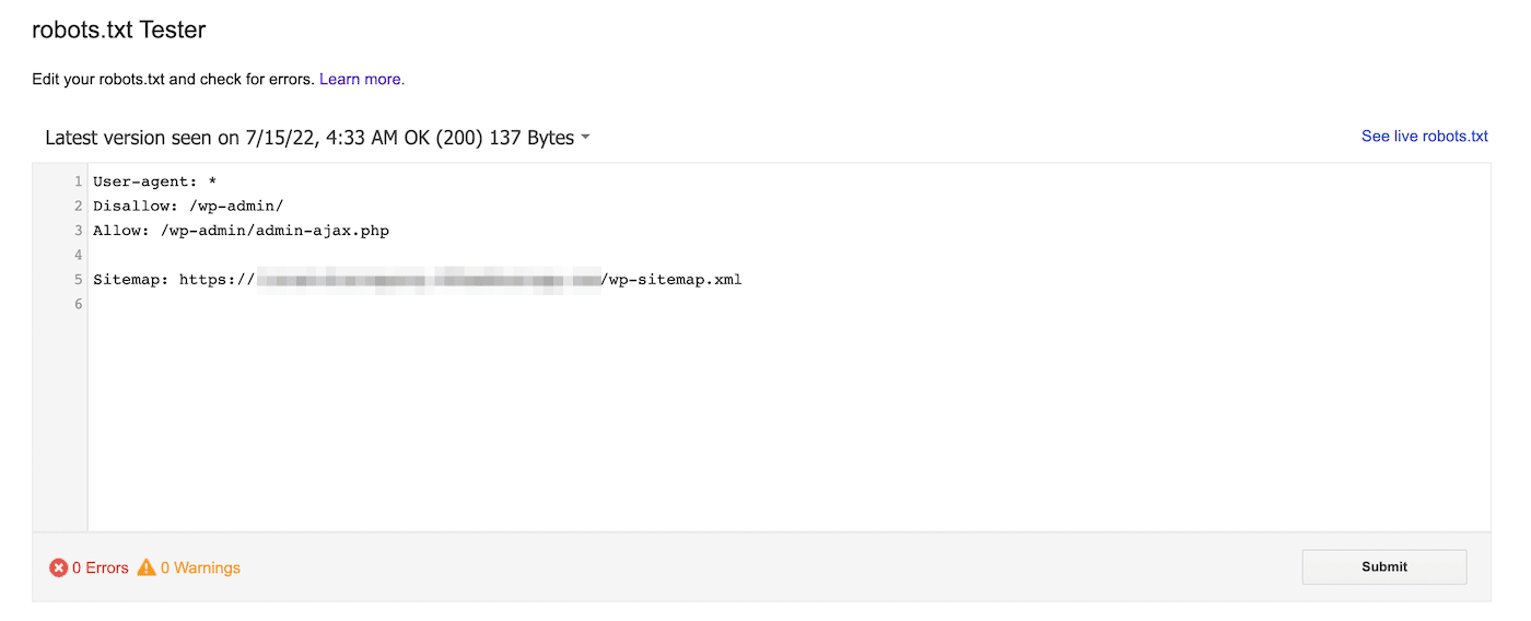A look inside the Google Search Console robots.txt tester