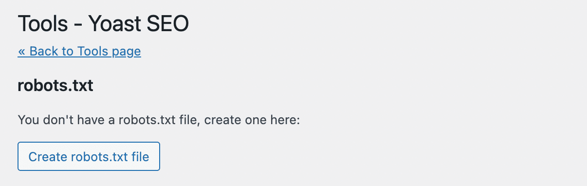 Create a robots.txt file with Yoast SEO