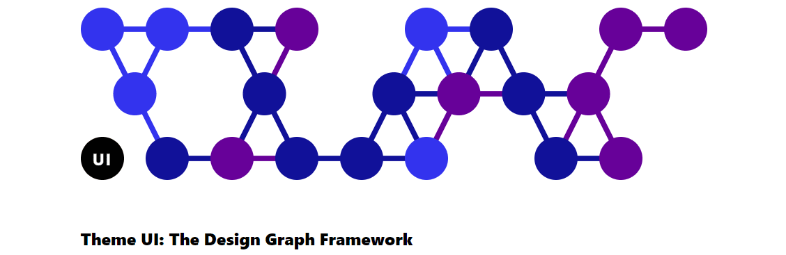 Illustrazione con punti colorati collegati da linee che formano una struttura completa.