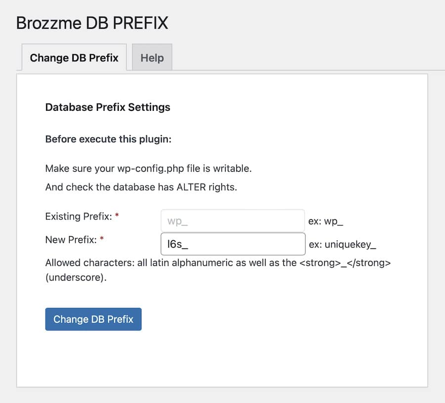 The Brozzme plugin’s Settings page is pretty straightforward.