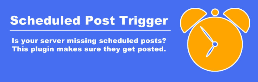Banner del plugin The Schedule Post Trigger.