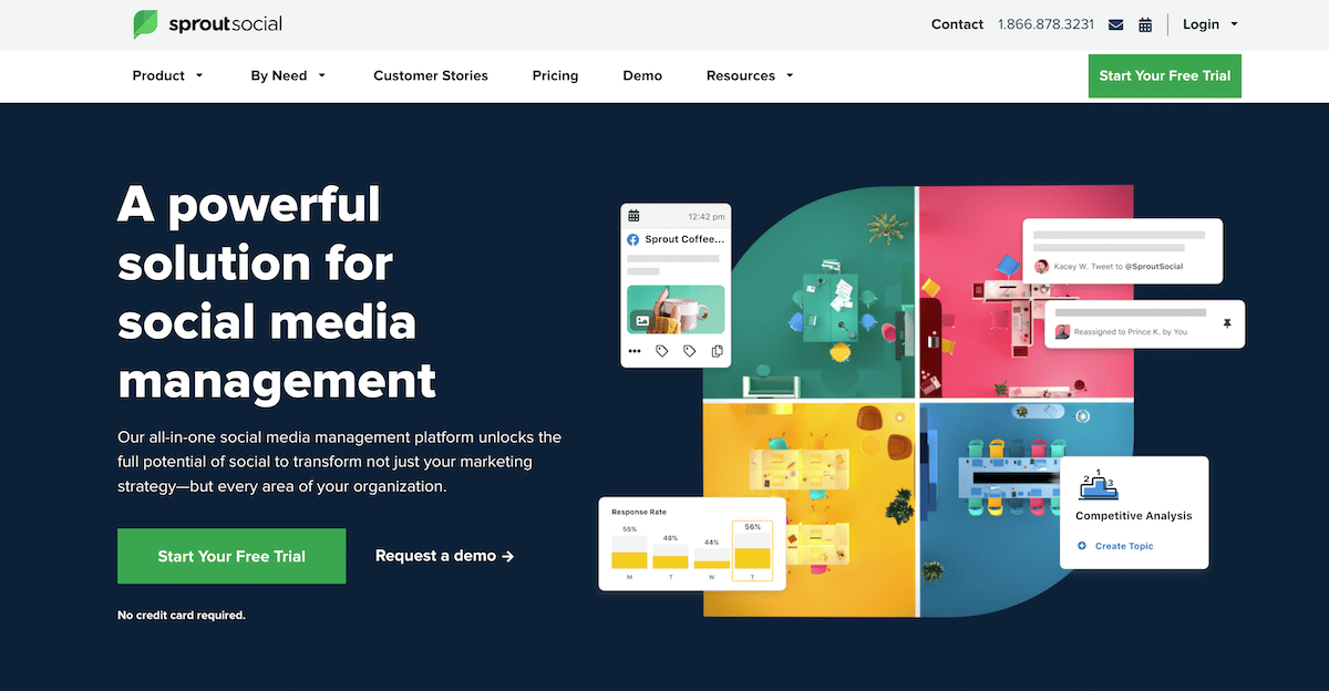 Sprout Social homepage