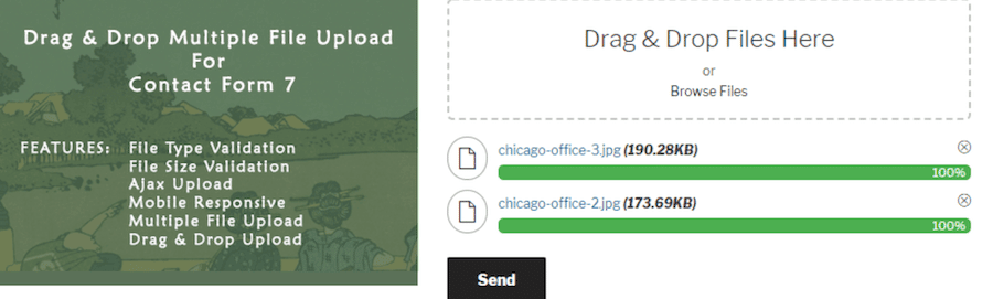 Drag and Drop Multiple File Upload – Contact Form 7