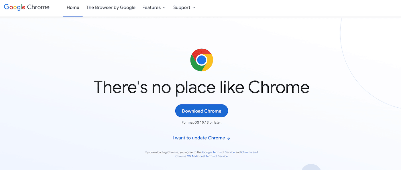 Google Chromeをダウンロード