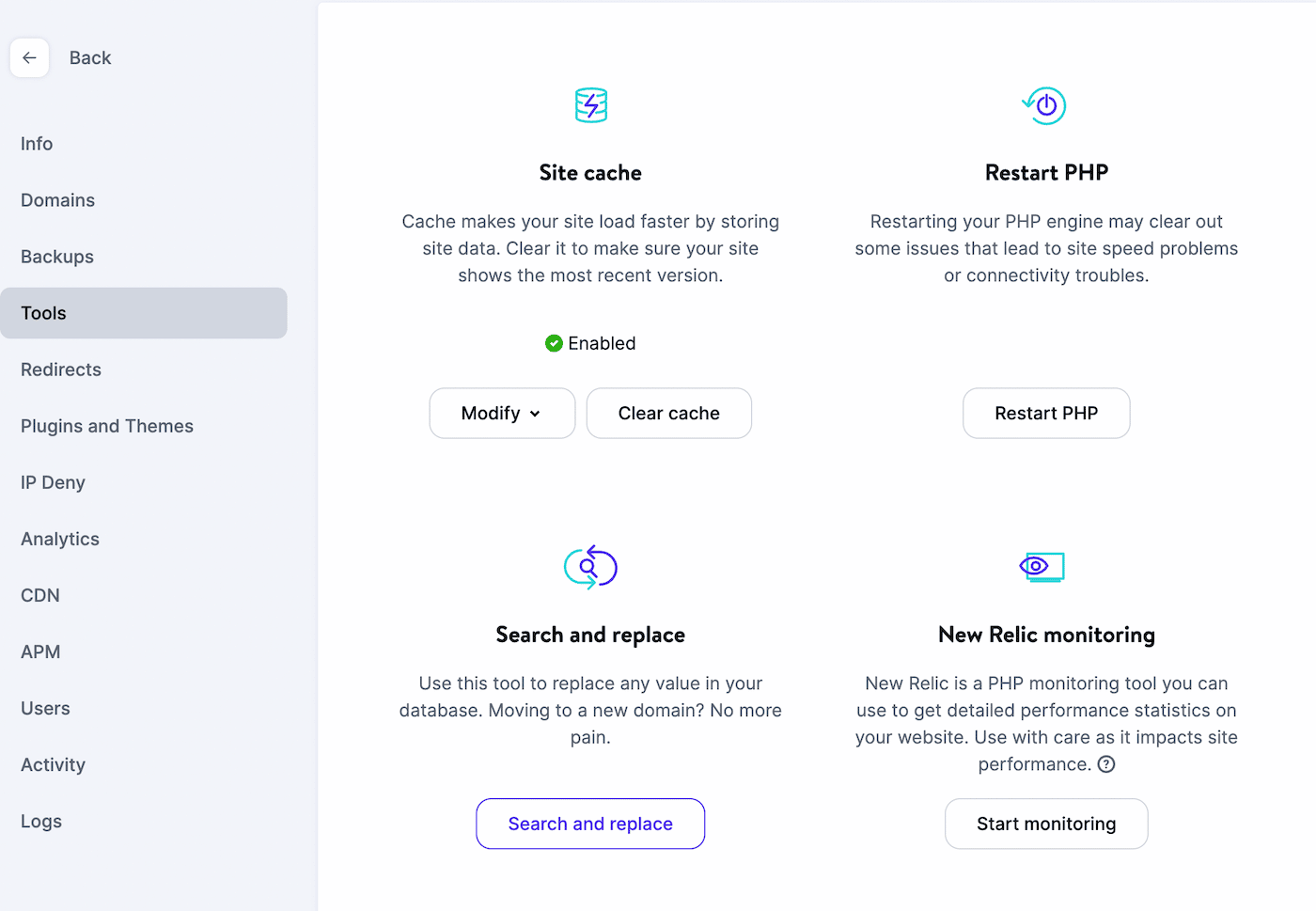 Função de pesquisa e substituição Kinsta