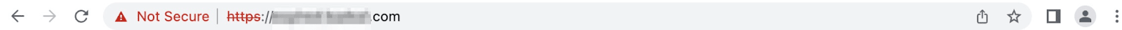 Not Secure warning in Chrome