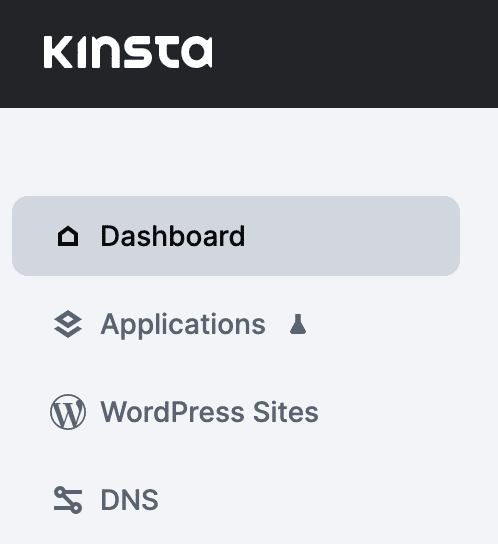 Sidofält för användare av Applikations-hosting och Databas-hosting.