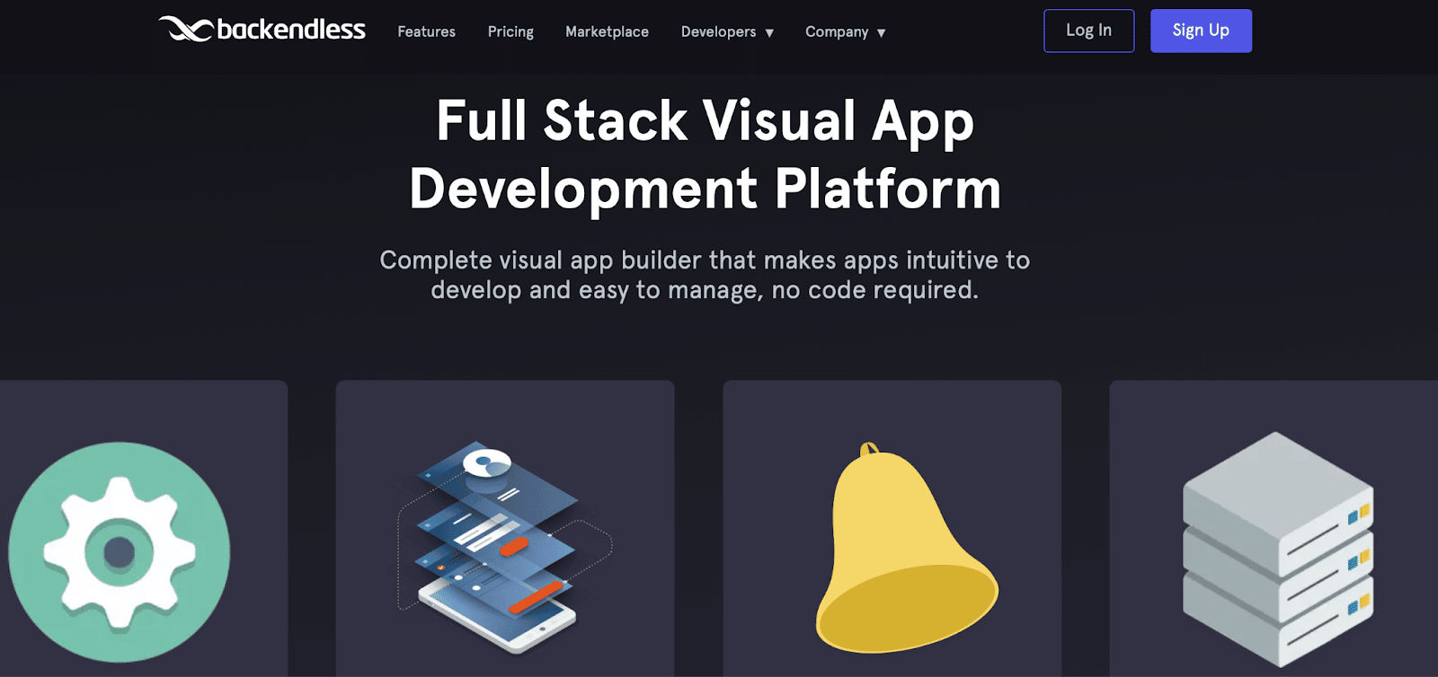 Backendless development platform