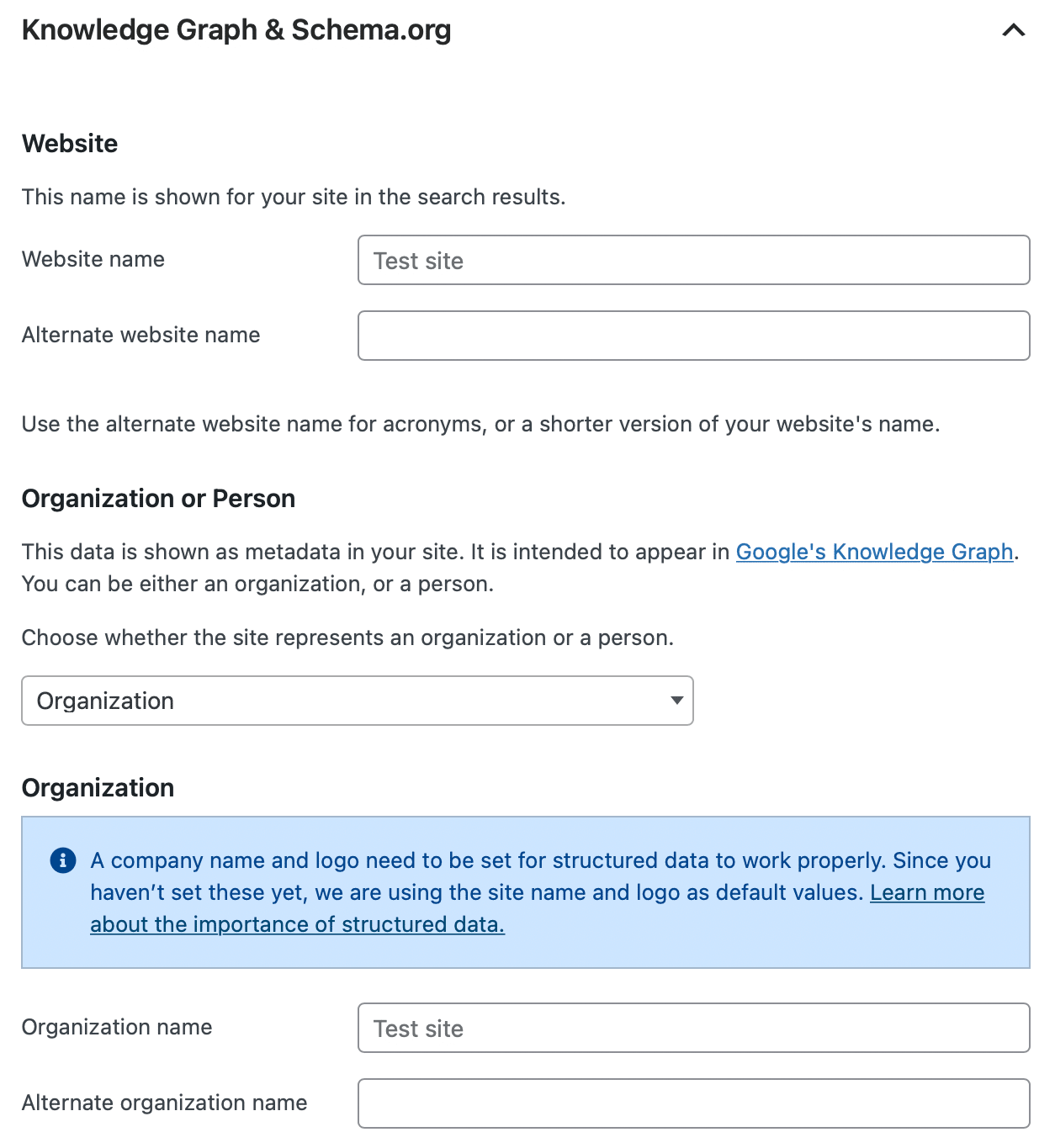 Kunskapsdiagram & Schema.org