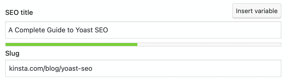 Välj en Yoast SEO-titel och en slug i WordPress