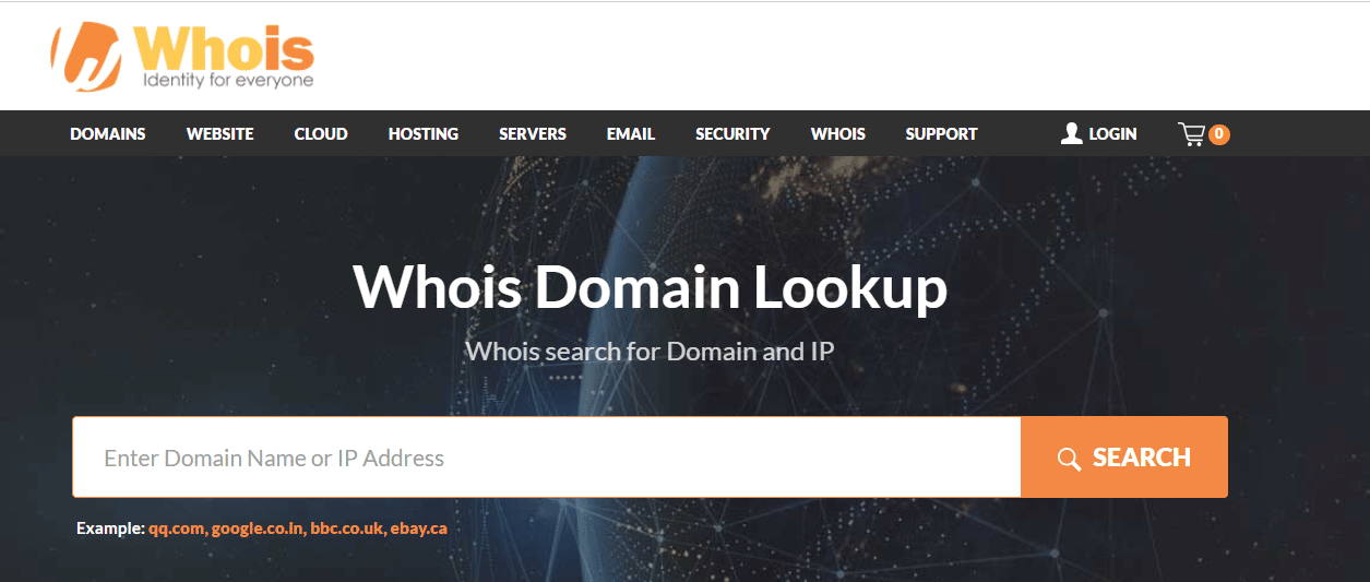 Whois search