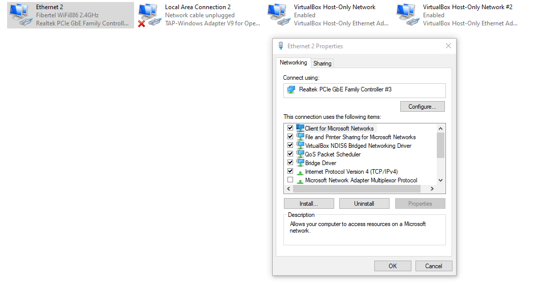 You can configure the DNS settings for each network connection you use