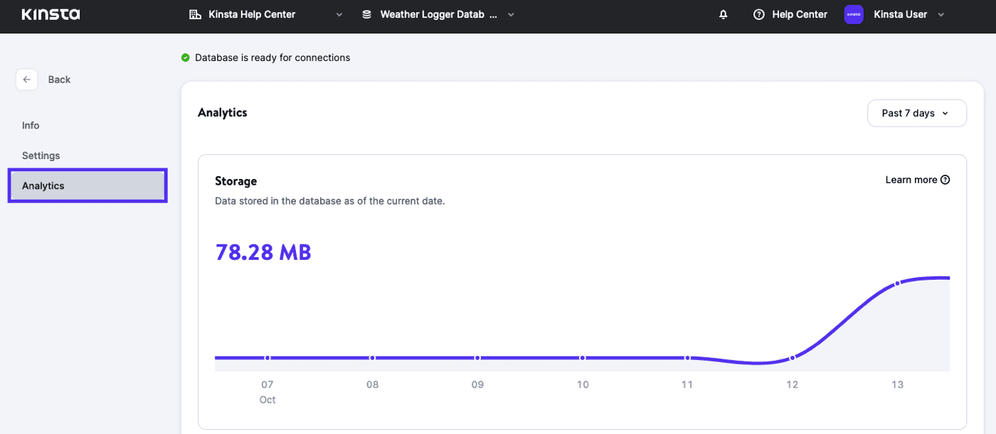 Resource usage analytics.