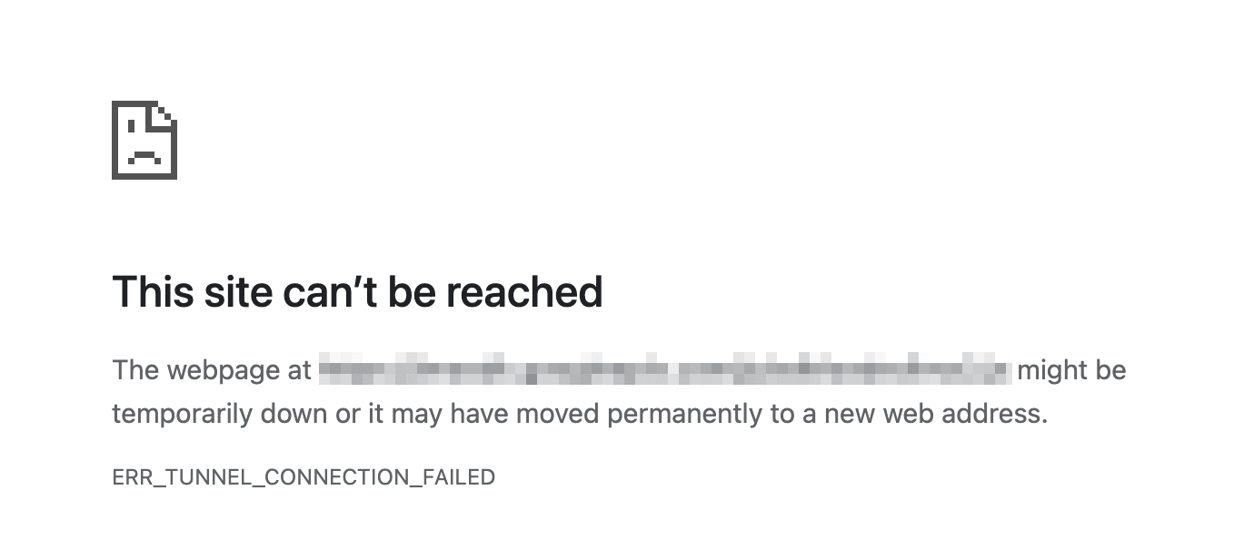 El error "ERR_TUNNEL_CONNECTION_FAILED" suele estar relacionado con problemas de DNS y proxy.