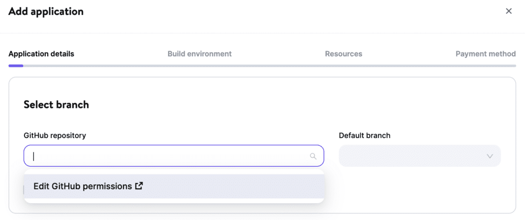 Ajout d'une application à MyKinsta.