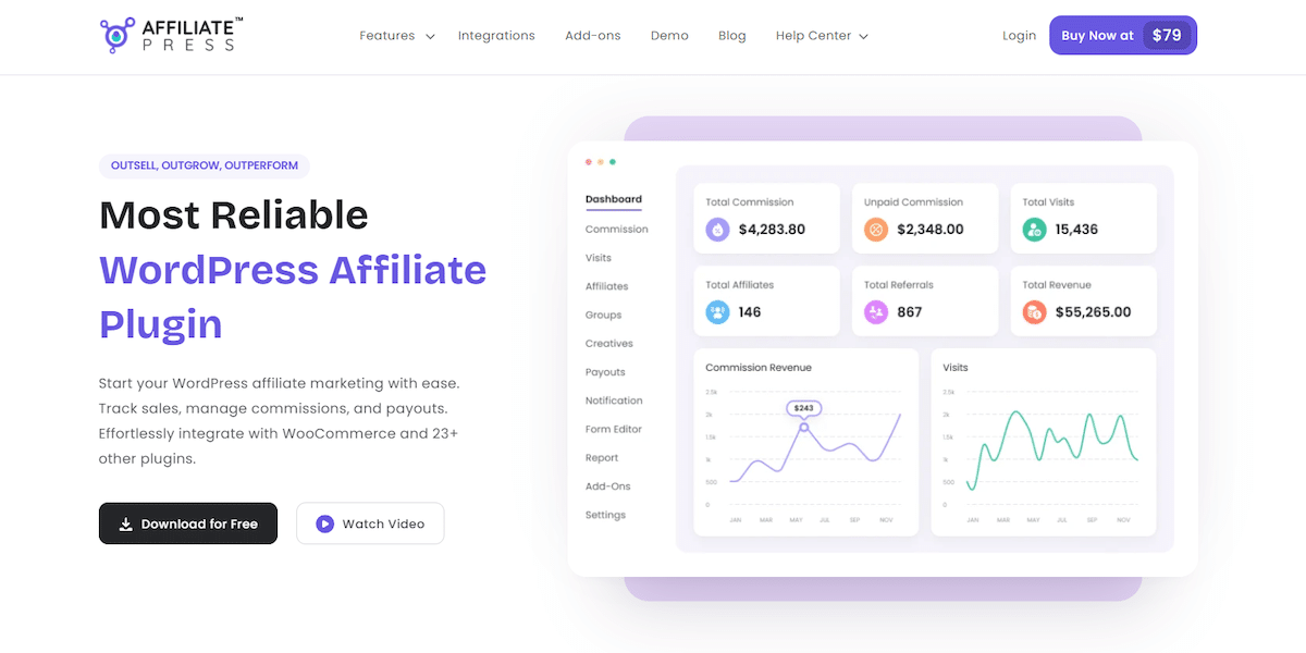 AffiliatePress affiliate WordPress plugin
