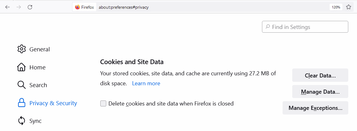 Cookies och webbplatsdata