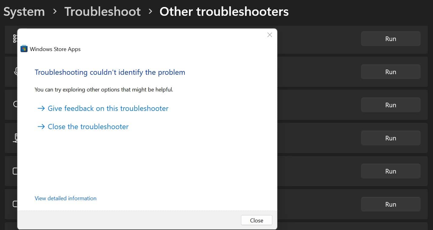 How to use the Windows App Troubleshooter