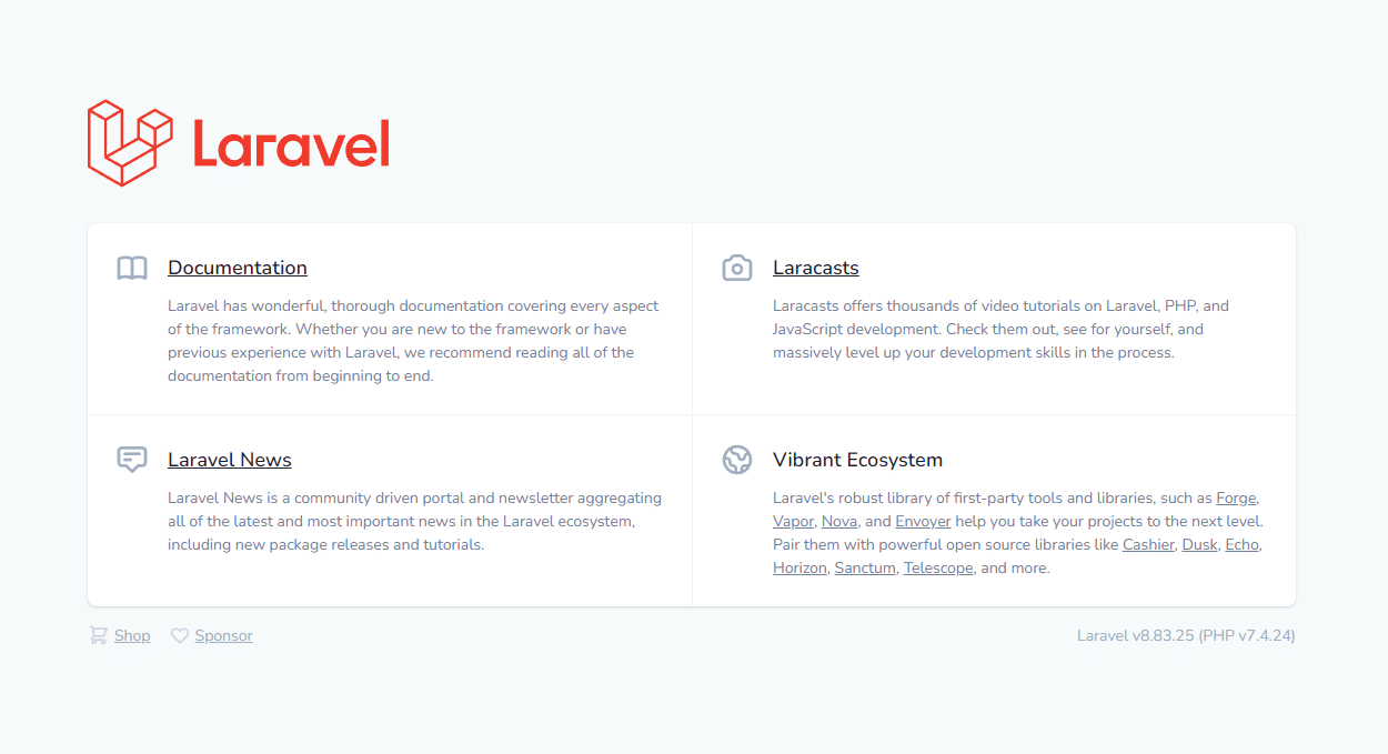 Laravel Landing Page