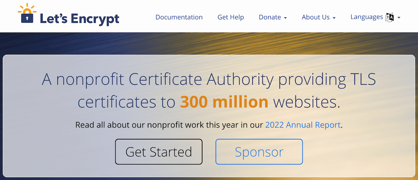 The Let’s Encrypt website