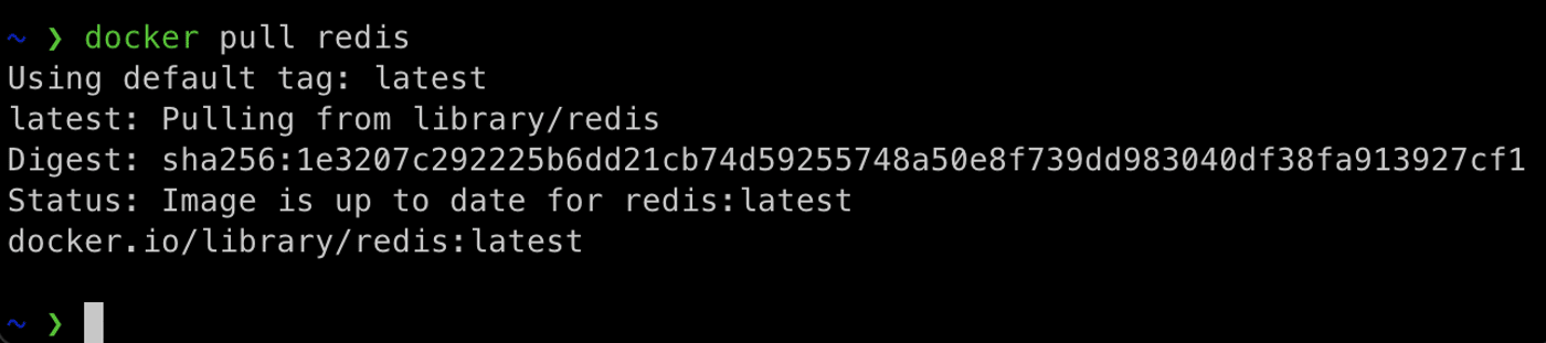 Pull the Redis image from the Docker Hub