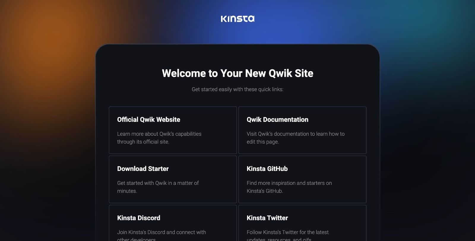 Qwik quickstart-eksempel