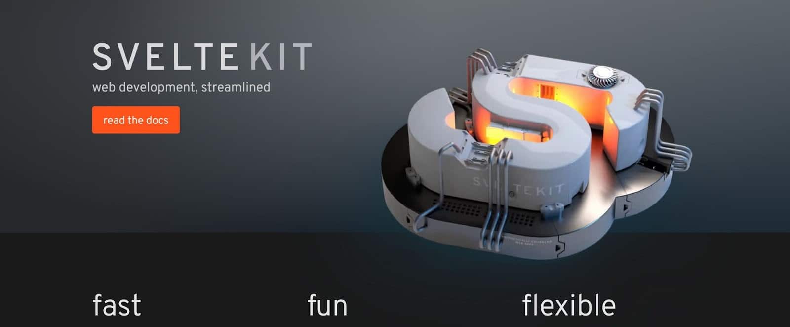 Homepage di SvelteKit.