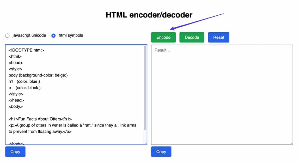 Cliquez pour encoder