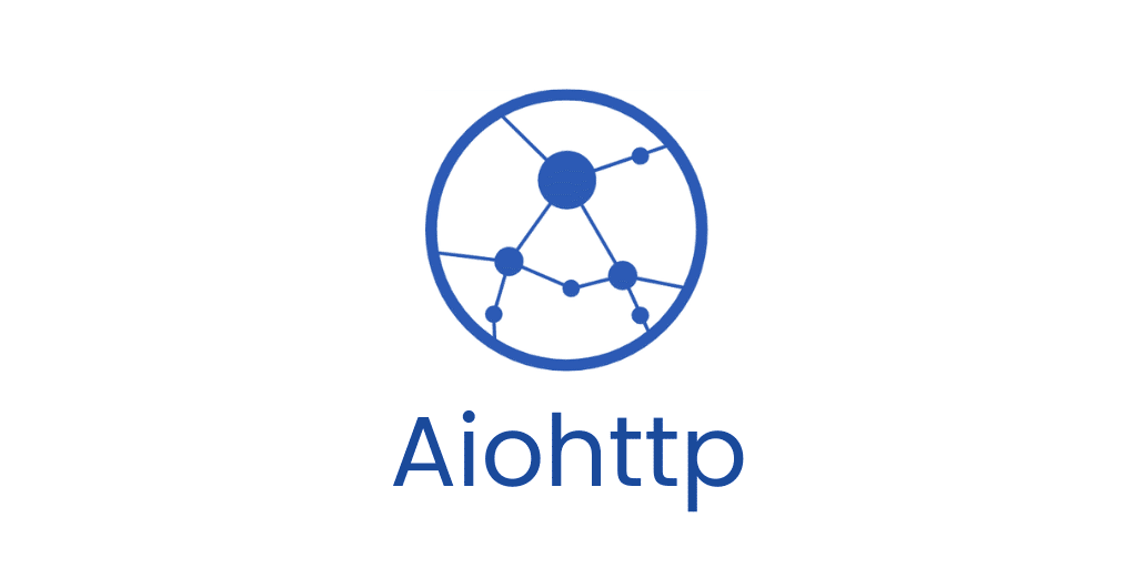 Logo gevormd door het woord "Aiohttp", en een verbonden grafiek.