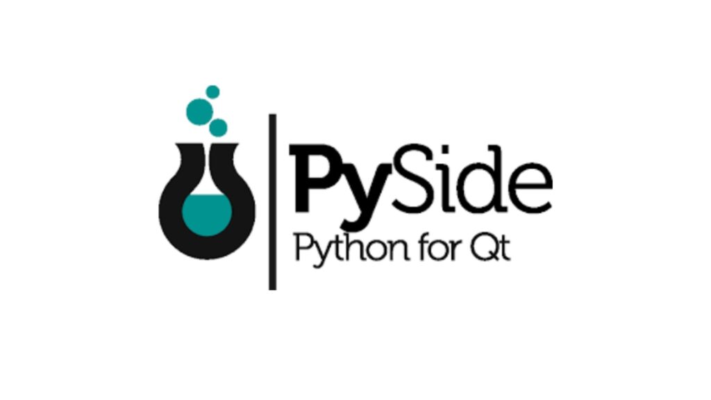 Logo del quadro Pyside, con la dicitura "Python for Qt".