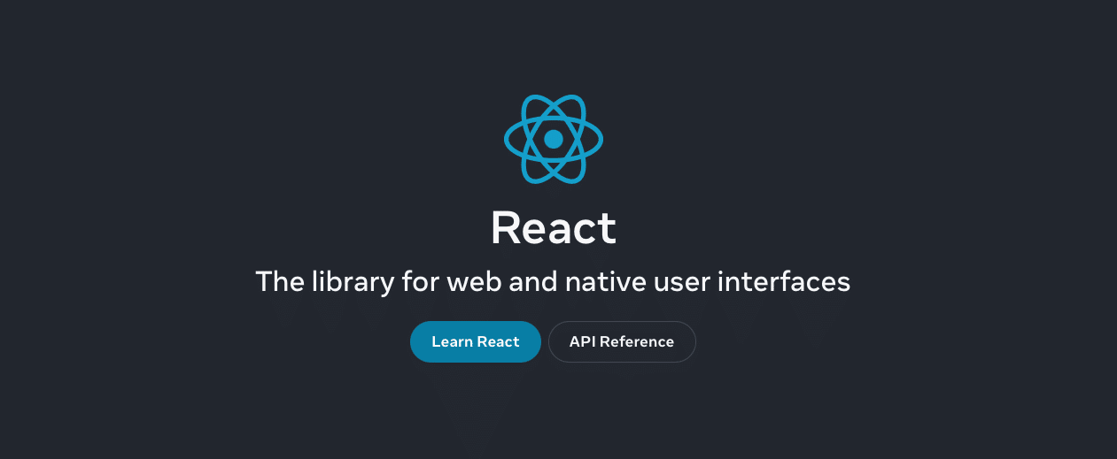 React homepagina.