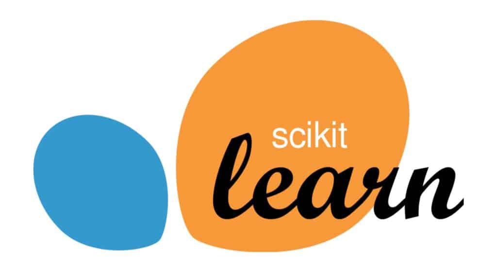 Colorful logo with “scikit” in the center and the word “learn” below it.