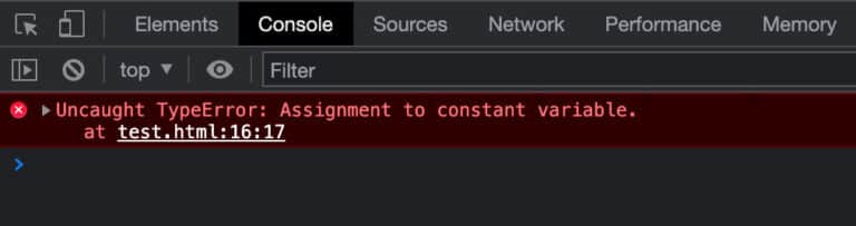 react error assignment to constant variable