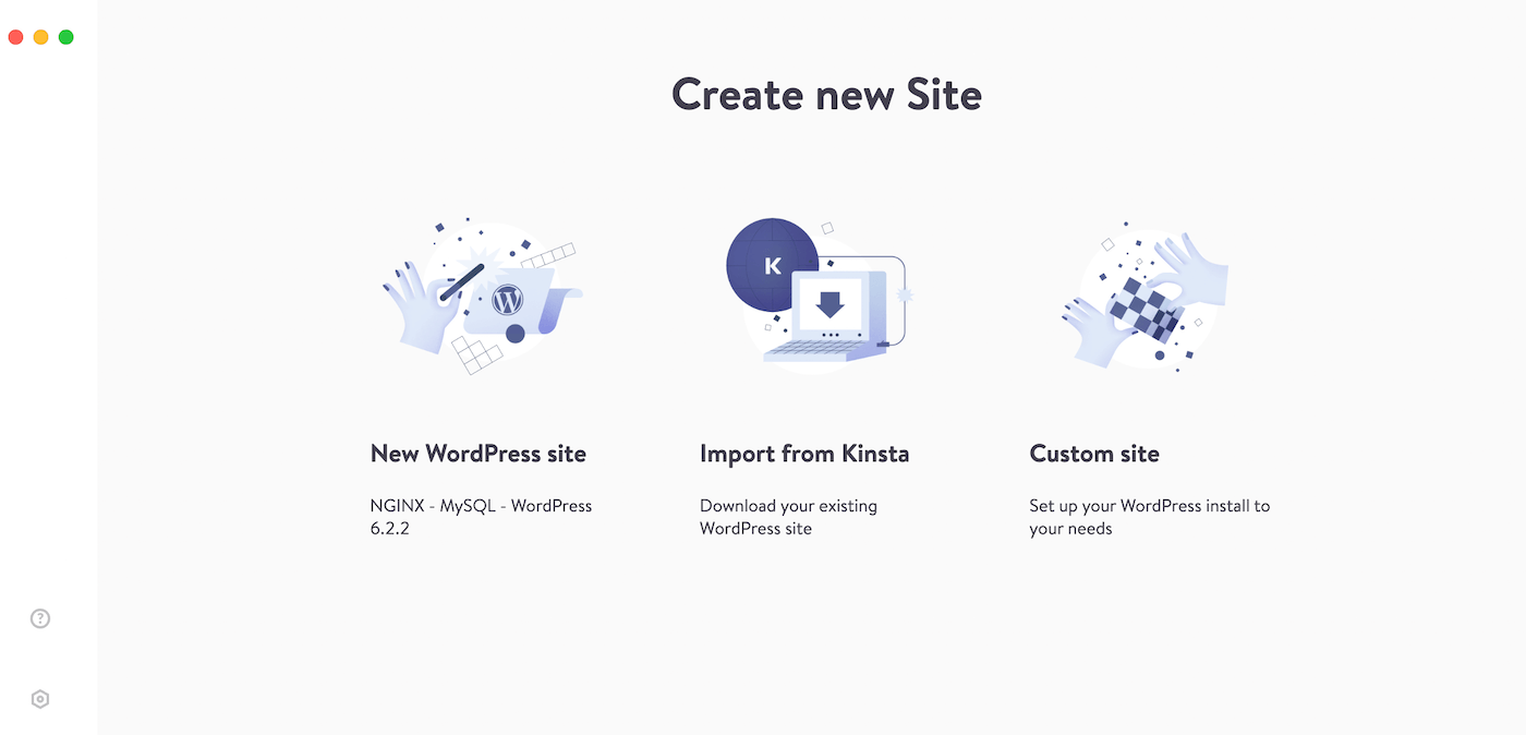 Créer un site local avec DevKinsta